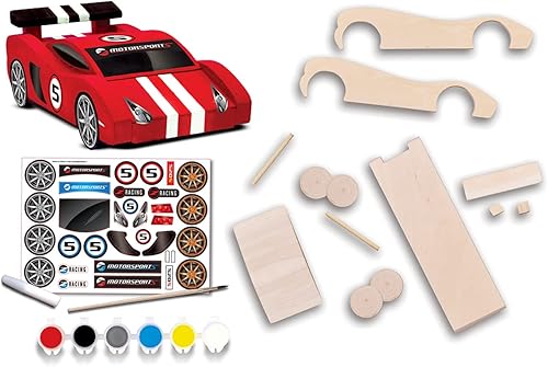 Miniatura 2 de Juego de manualidades - Kit de pintura para construir autos de carreras