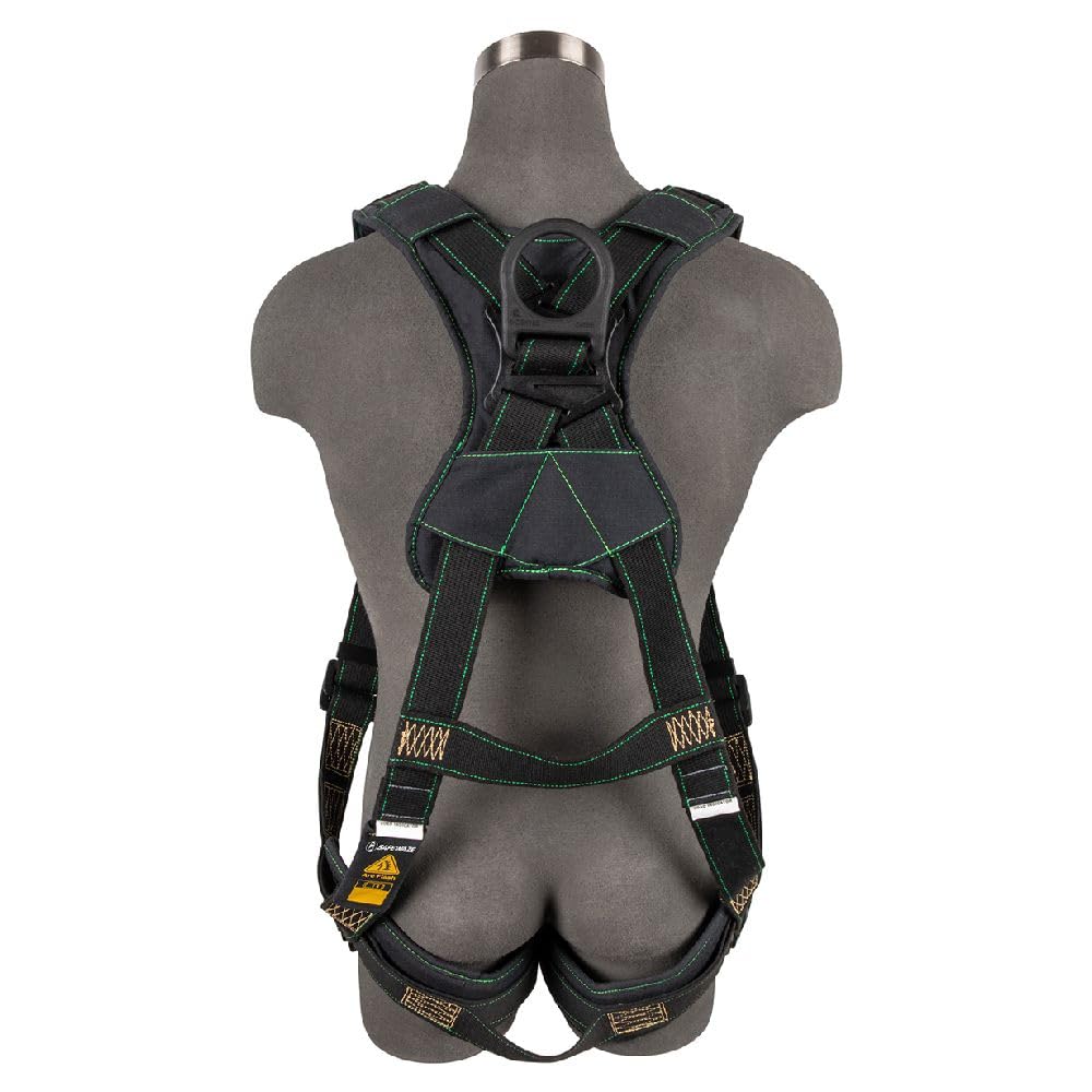 Safewaze 020-1294 Arc Flash Full Body Harness: DE 1D, DE MB Chest/Legs (XL)