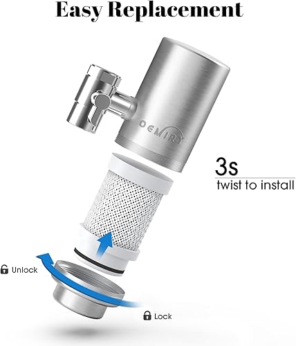 Miniatura 6 de Filtros de repuesto para filtro de agua de grifo OM-WF01  OM-WF02, duran hasta 9 meses (paquete de 3)