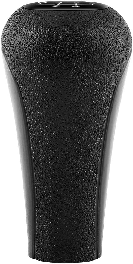 Keenso Manual 5 Speed Shift Knob, Shift Knob Car Gear Shifter Knob Stick Head Lever for E28 E30 E34 E36 Black