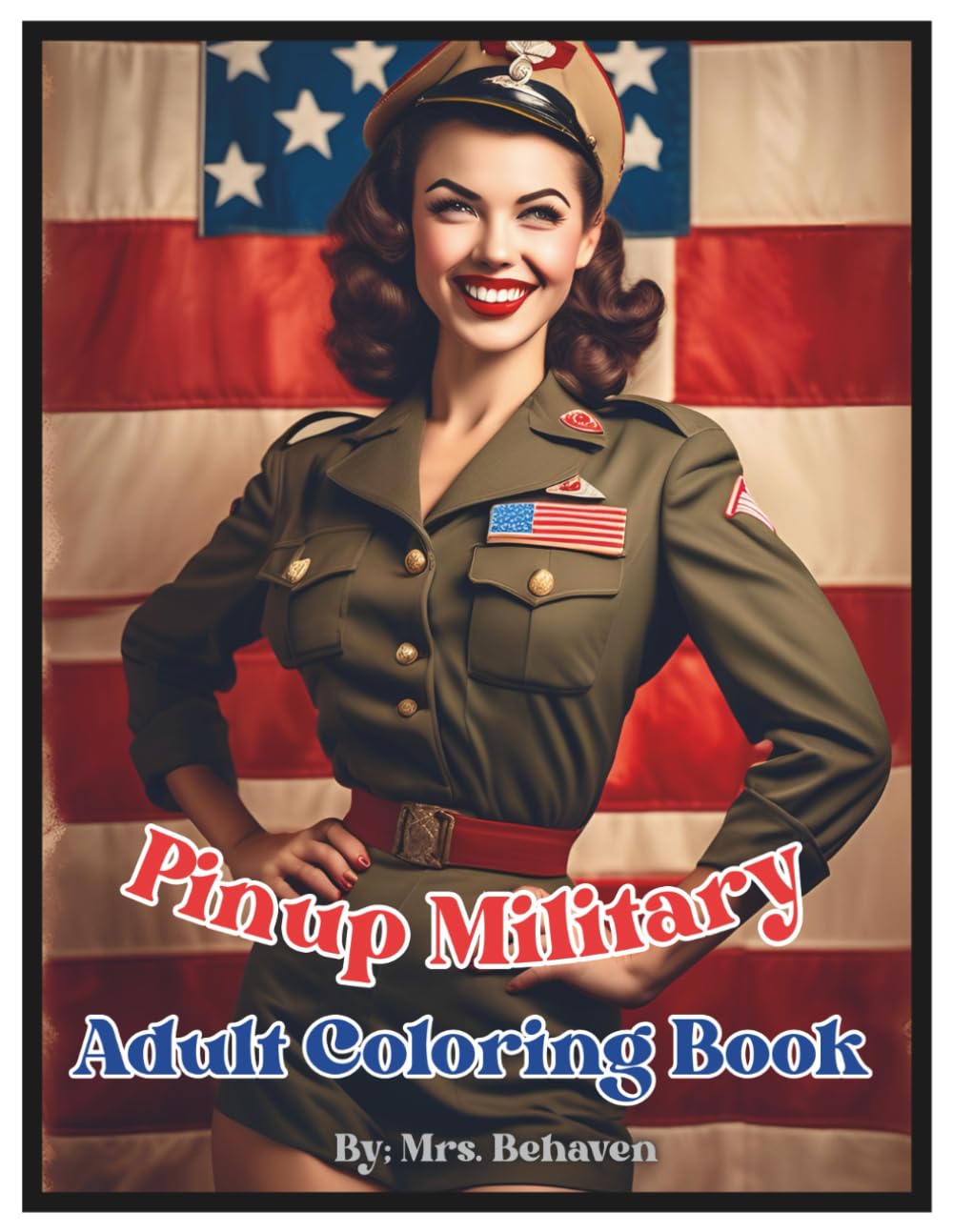 Pinup Military Adult Coloring Book