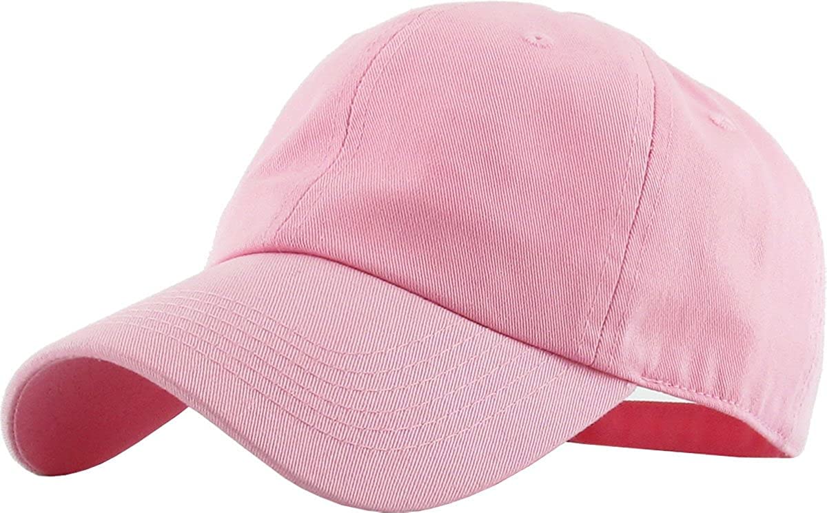 Original Classic Low Profile Cotton Stylish Hat Men Women Baseball Cap Dad Hat Adjustable Unconstructed Plain Cap (Pink)-image-42