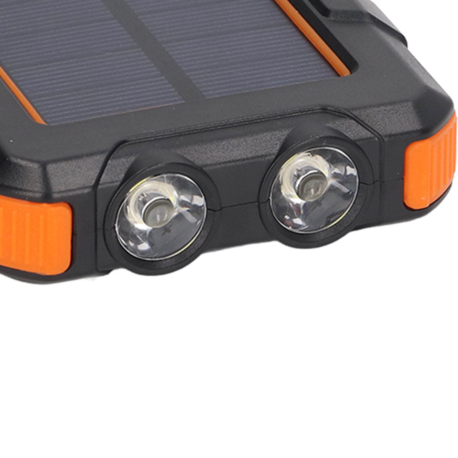 Power Bank Solare 20000mAh, Design Portatile, for Outdoor | Ricarica wireless, 2 porte USB, struttura leggera in ABS, 3 modalità di illuminazione, adatta per il campeggio