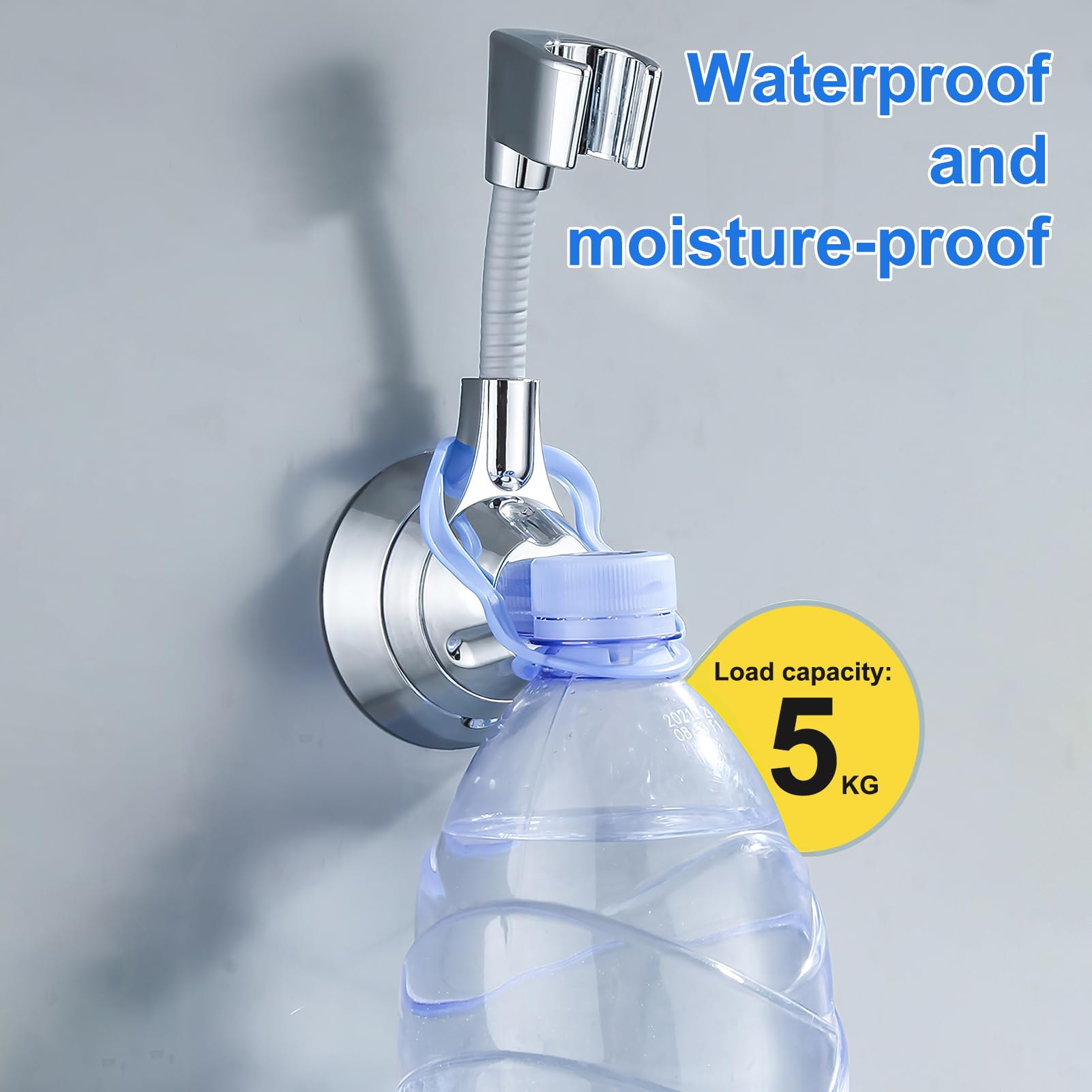 3er Set Duschkopf-Halterungen Ohne Bohren - Verstellbare Brausehalter Für Fliesen & Glas