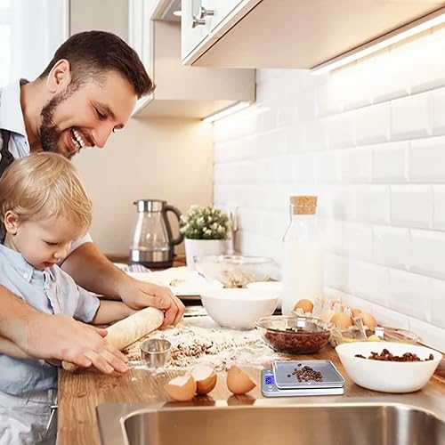 Miniatura 9 de UNIWEIGH Báscula digital de cocina, escala de 17.64 oz0.00 oz, báscula digital de alimentos para cocinar gramos y onzas con pantalla LCD, báscula