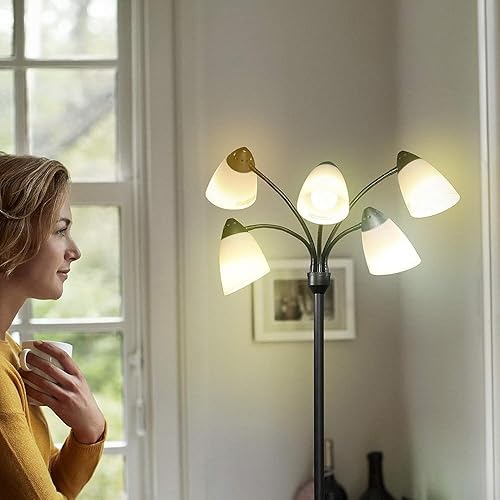 Miniatura 5 de Paquete de 4 pantallas de lámpara de plástico, 5.7 pulgadas de alto, 4.1 pulgadas de diámetro, 1.65 pulgadas de ajuste, pantalla de lámpara de