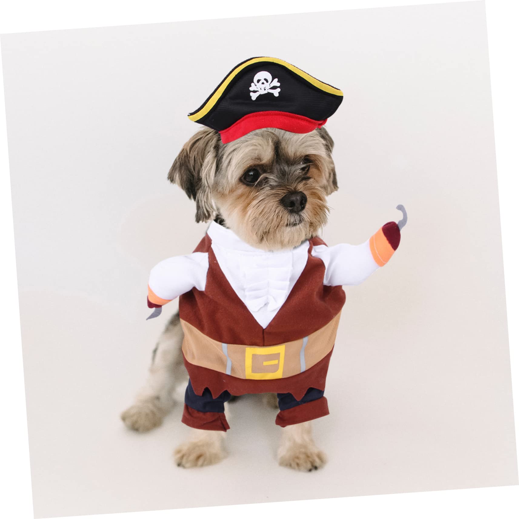 HEMOTON 5 Set Costume Pirata per Cosplay Pet con Cappello da Cucciolo Abbigliamento Comodo per Feste Halloween e Speciali Xl