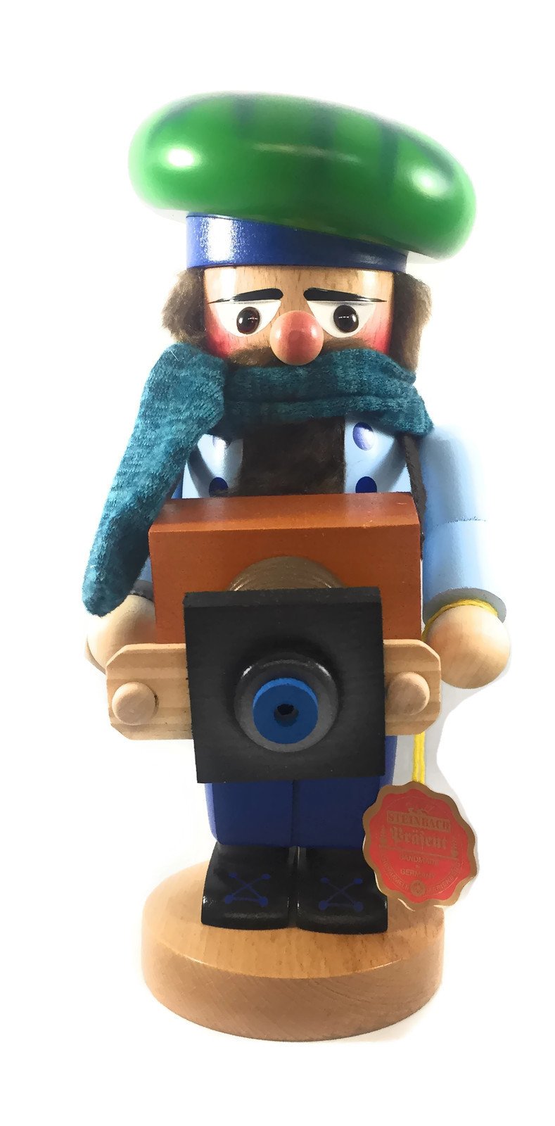 Steinbach Nutcrackers Chubby Photographer 12 Inches Tall Kurt Adler Brand New Hand Made in Germany