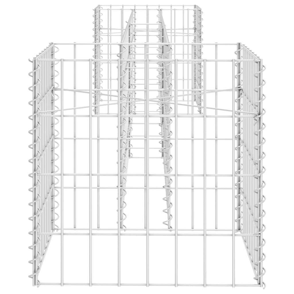 Maison extérieur AutresH Gabion Jardinière Fil d'acier 260x40x40 cm