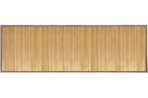 iDesign Bamboo Non-Skid Water-Resistant Floor Mat - 24" x 72", Natural