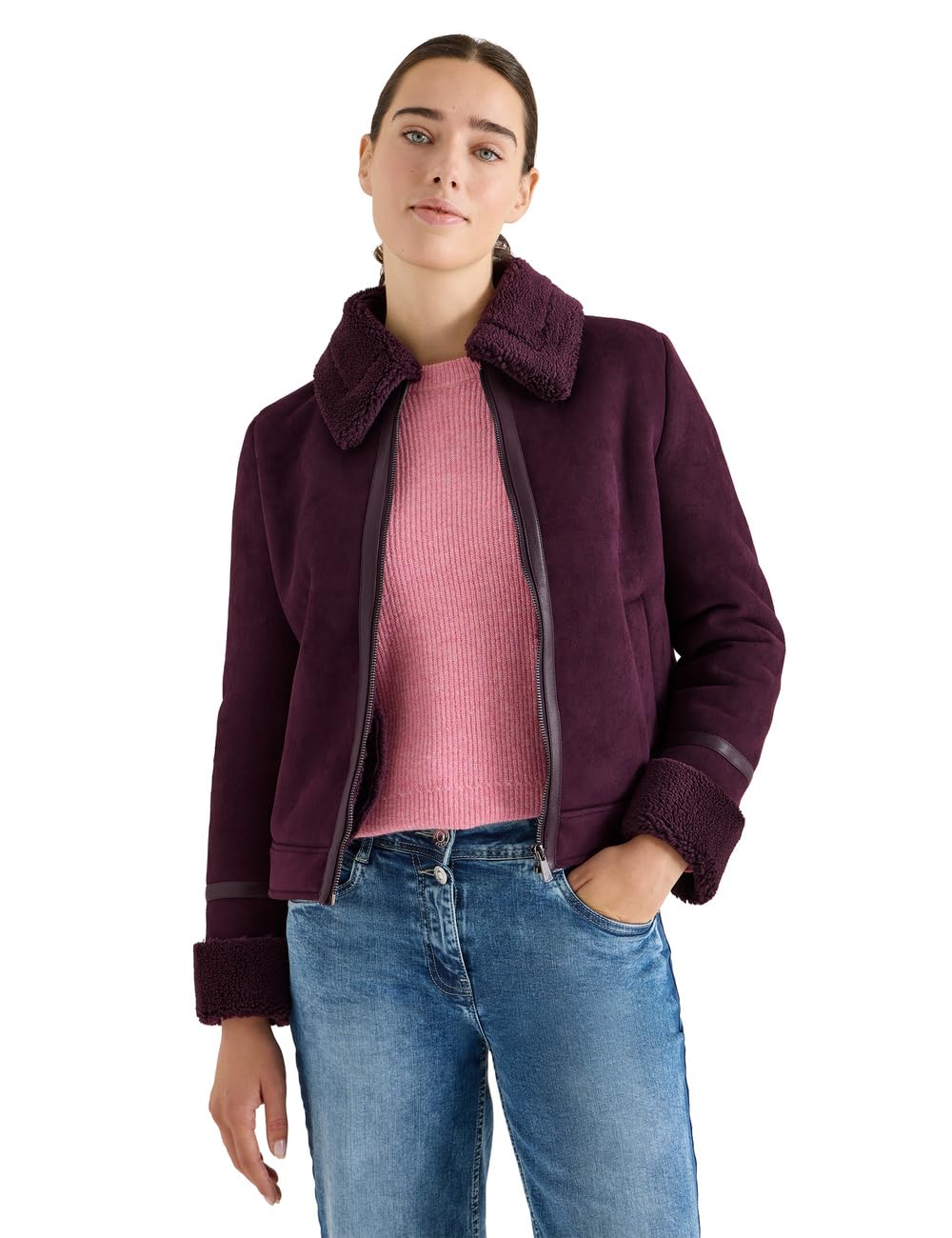Cecil Damen Veloursjacke