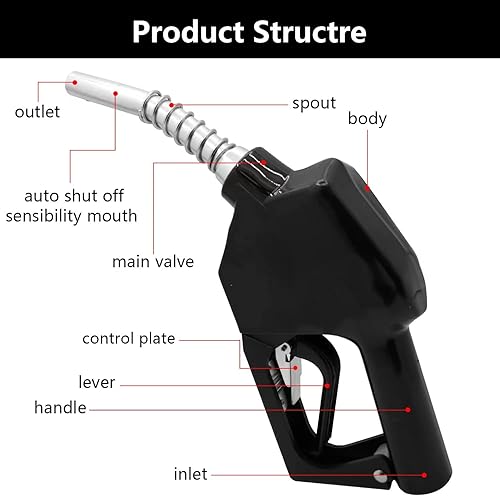 Miniatura 6 de PANCYCW -Boquilla de combustible automática NPT de 11 A, boquilla de apagado automático, boquilla de bomba de gas, caudal máximo, 16 GPM con clip