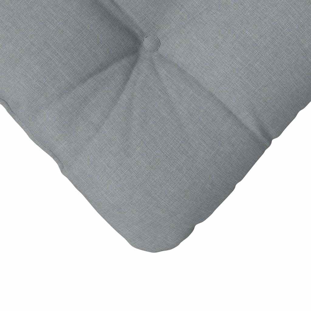 Poduszki do siedzenia 4 sztuki jasnoszary 40 x 40 x 12 cm | Zdejmowane pokrowce, można prać w pralce, grube wypełnienie, na sofę w salonie