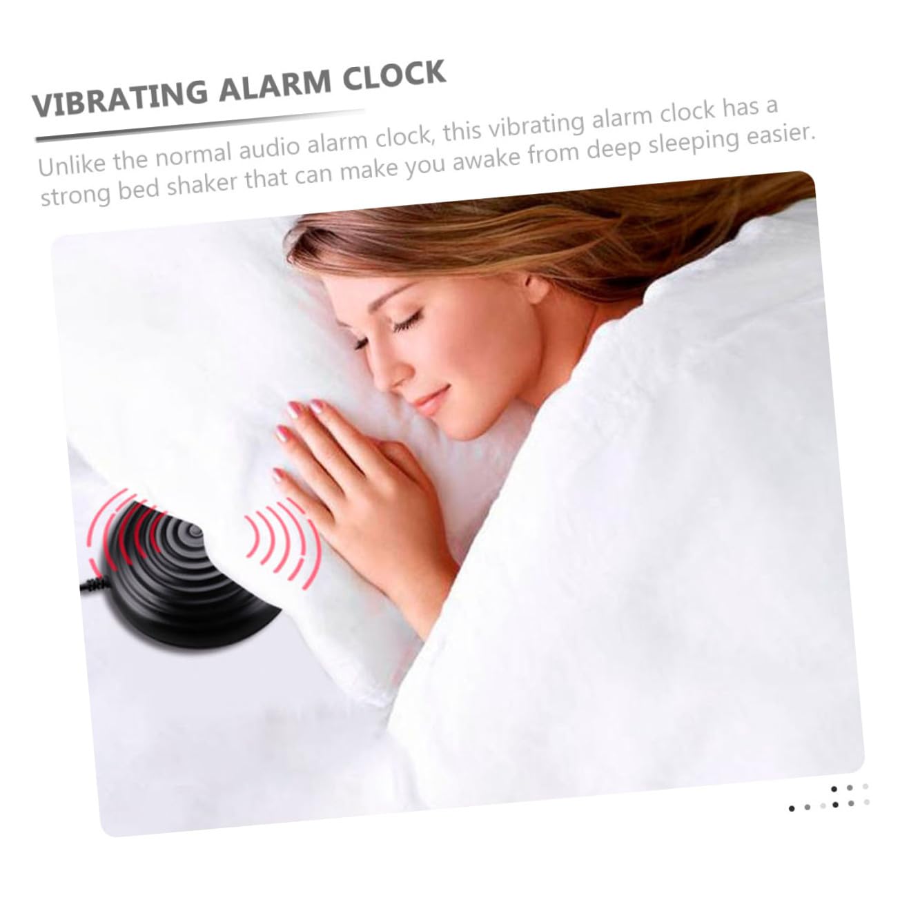Digitaler Vibrationswecker mit Bettvibration für Gehörlose und Tiefschläfer