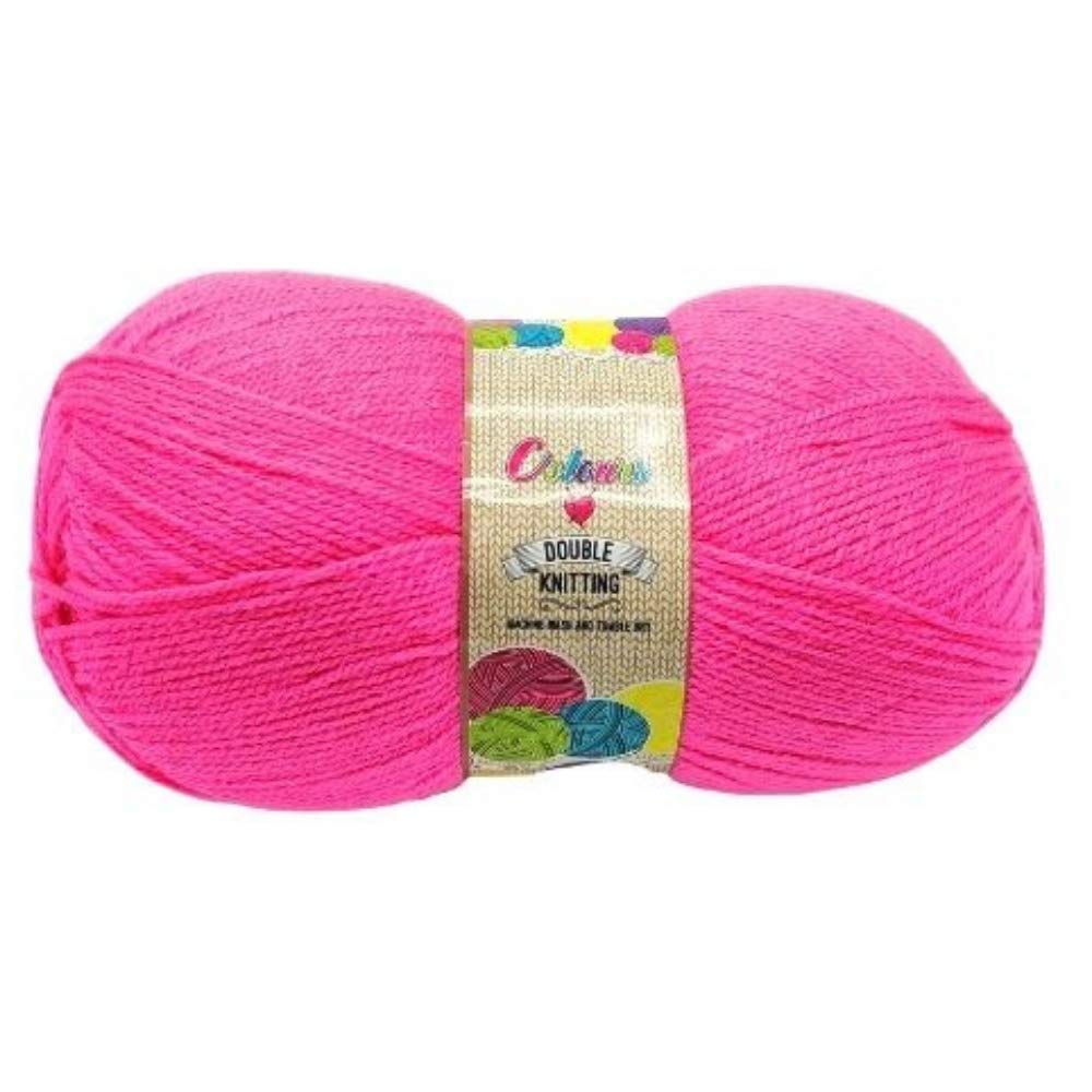 Luxury 100% Acrylic Double Knitting Wool Yarn Soft Chunky for Scarf Crochet Machine Wash Tumble Dry Rose 150g