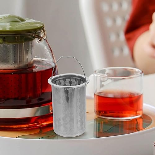 Miniatura 9 de Luxshiny 3 coladores de té para té suelto repuesto de infusor de malla fina para hojas sueltas, accesorios de filtro reutilizables para tazas,