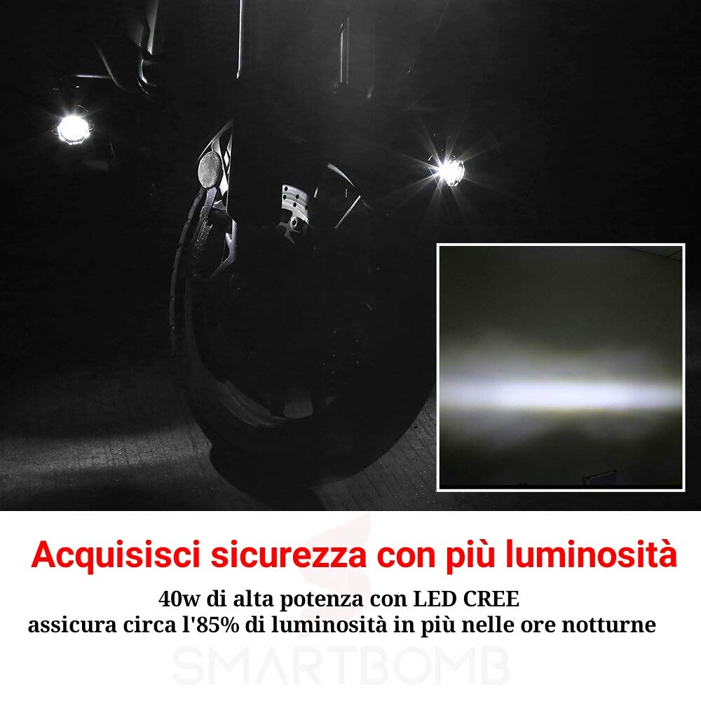 2PCS Faretti LED Moto Supplementari faro di profondità + staffe 360° r 1200 gs f800 gs 700 nc 700x trk 500 x tenerè Motocicletta Motocicli waterproof IP67