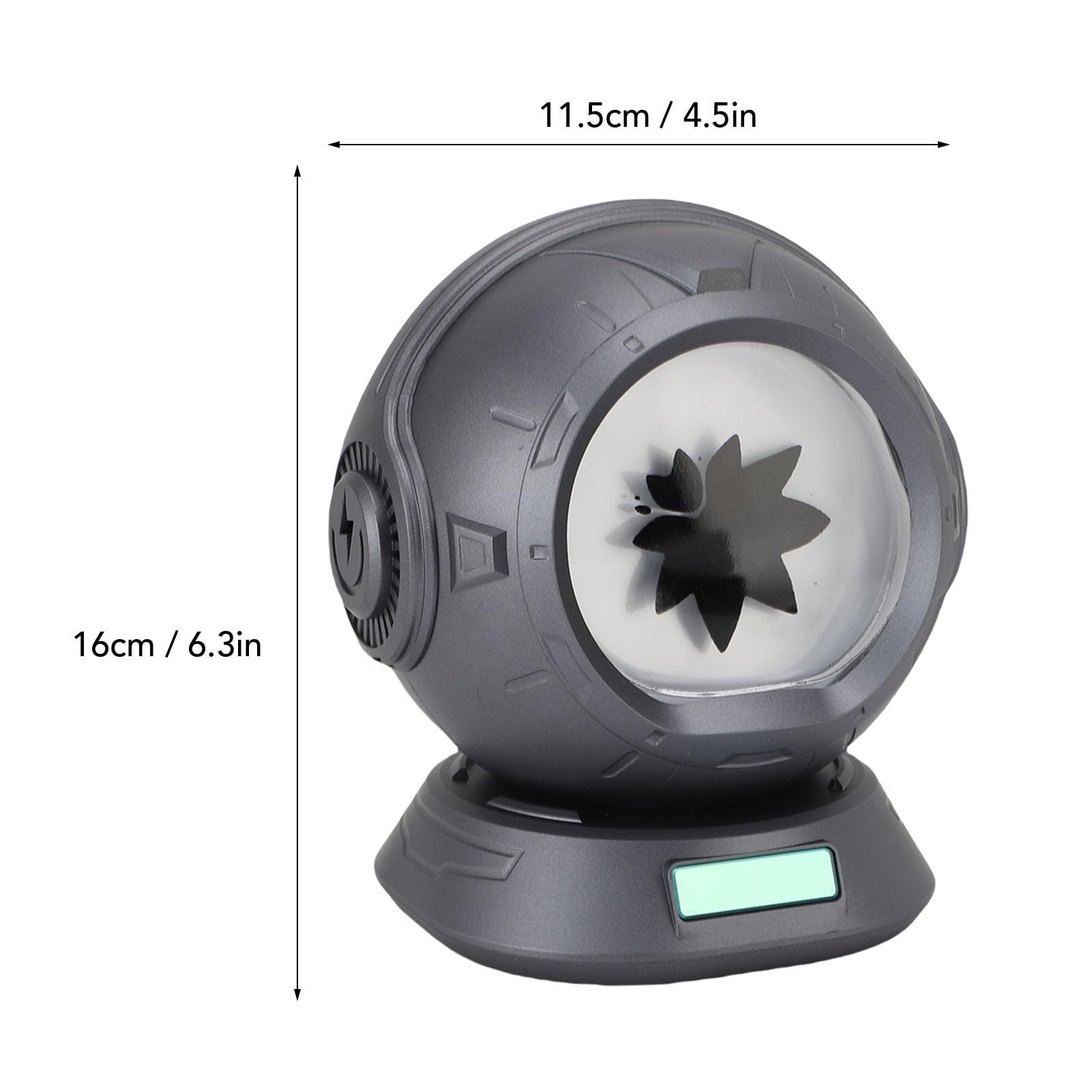 Zerodis Ferrofluid-Lautsprecher, ABS Music Visualizer Bluetooth-Lautsprecher 10 W 4000 MAh mit 2 Anzeigemodi und 4-Stunden-Wiedergabe, für Gaming-Schreibtisch, Büro, Schlafzimmer, Arbeitszimmer,