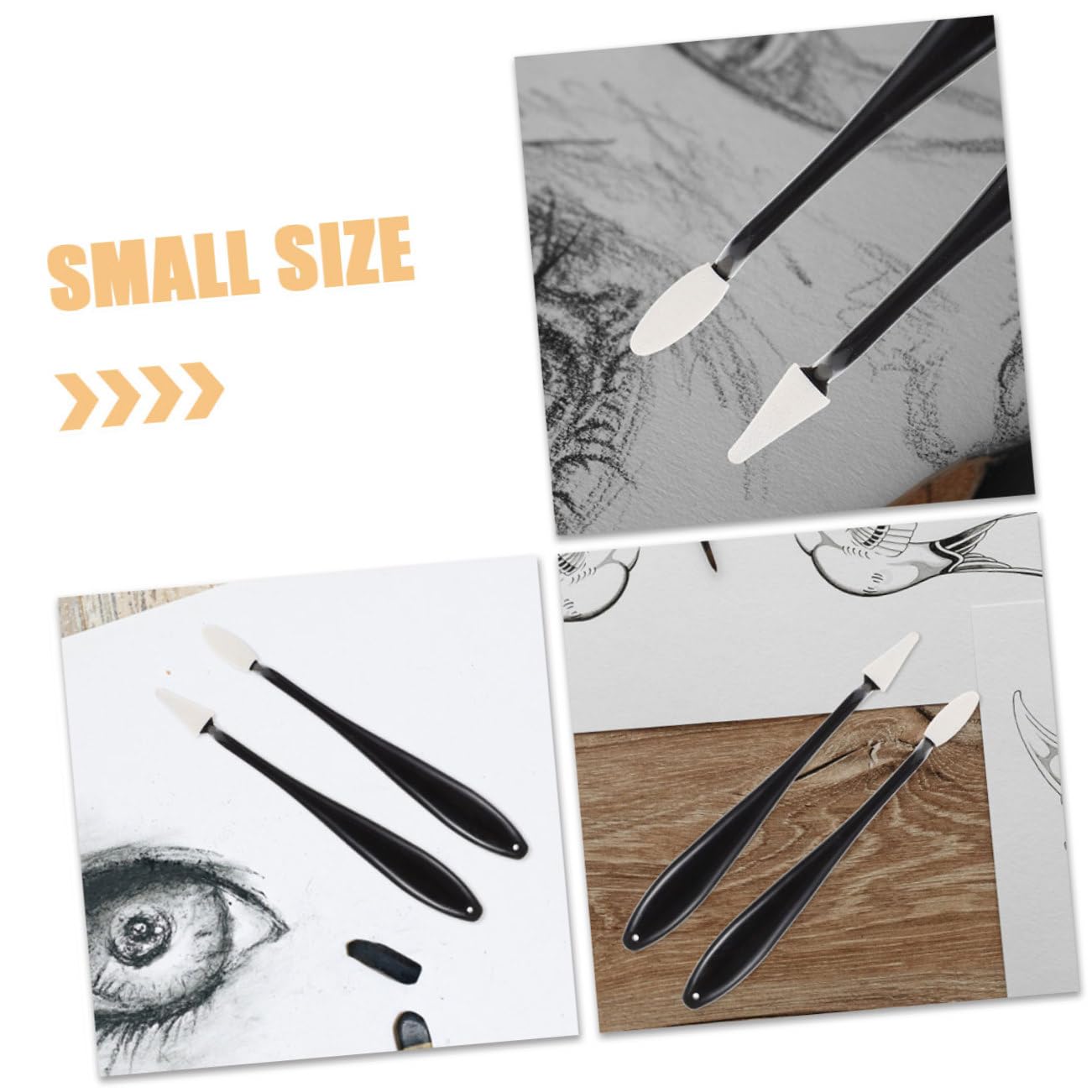 HAPINARY 12-Piece Sketch Eraser Set Smudge Erase Tool Sponge for Pastels Sketch Sponge Drawing Supplies for Artists