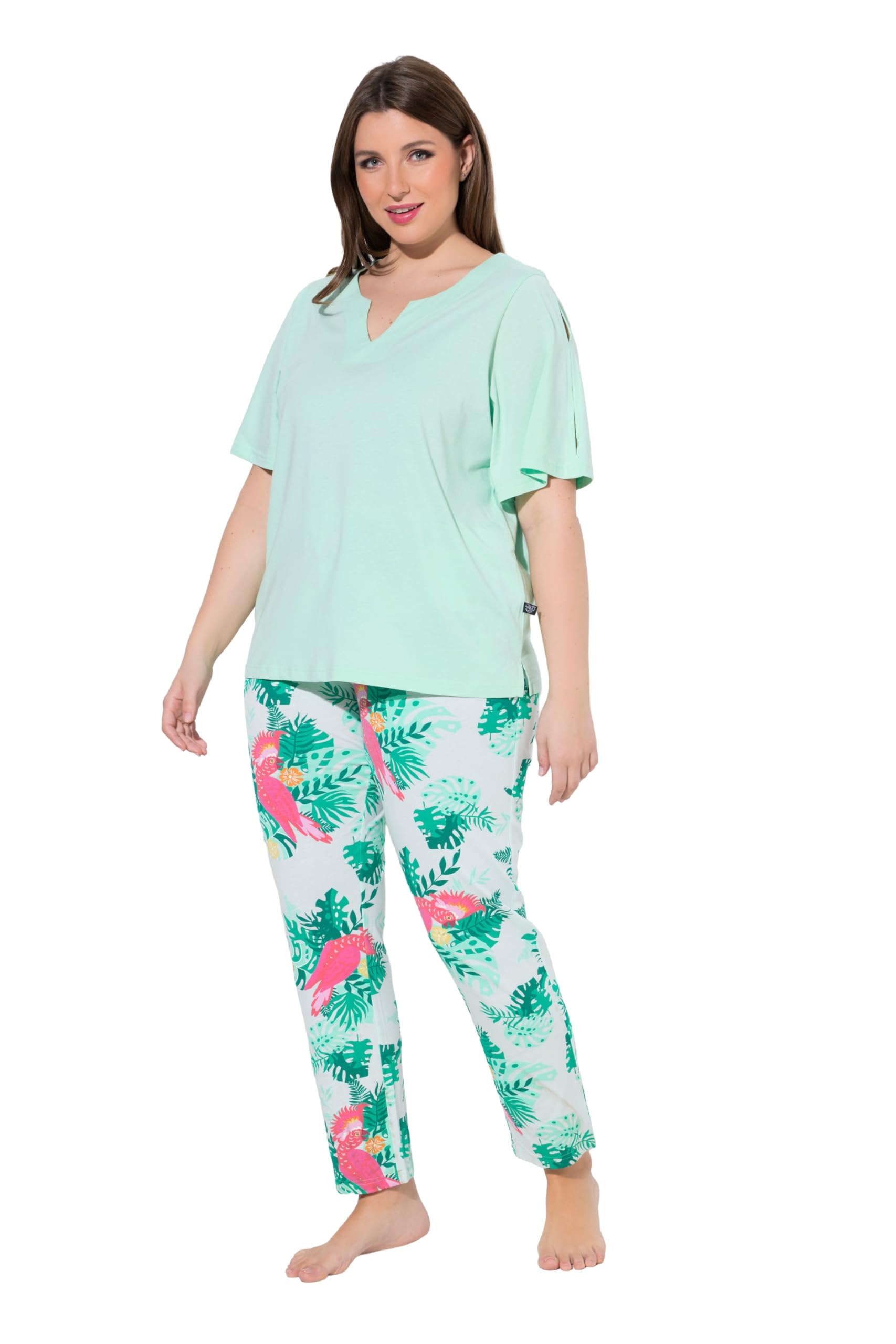 Ulla Popken Damen große Größen Übergrößen Plus Size Pyjama 846971