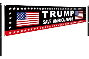 Trump 2024 Sign Banner Save America Again, Take Back America