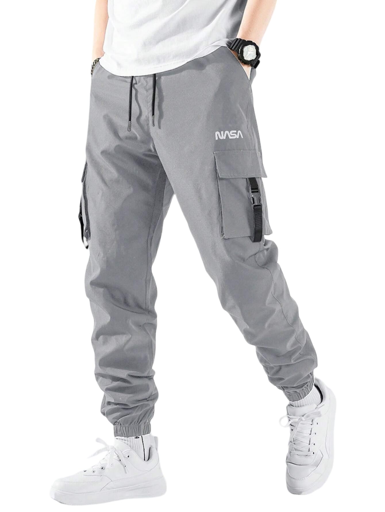 deemoon Men's Cargo Pants Outdoor Hiking Multi-Pocket Utility Long Trousers | Men's Cargo-picture-46