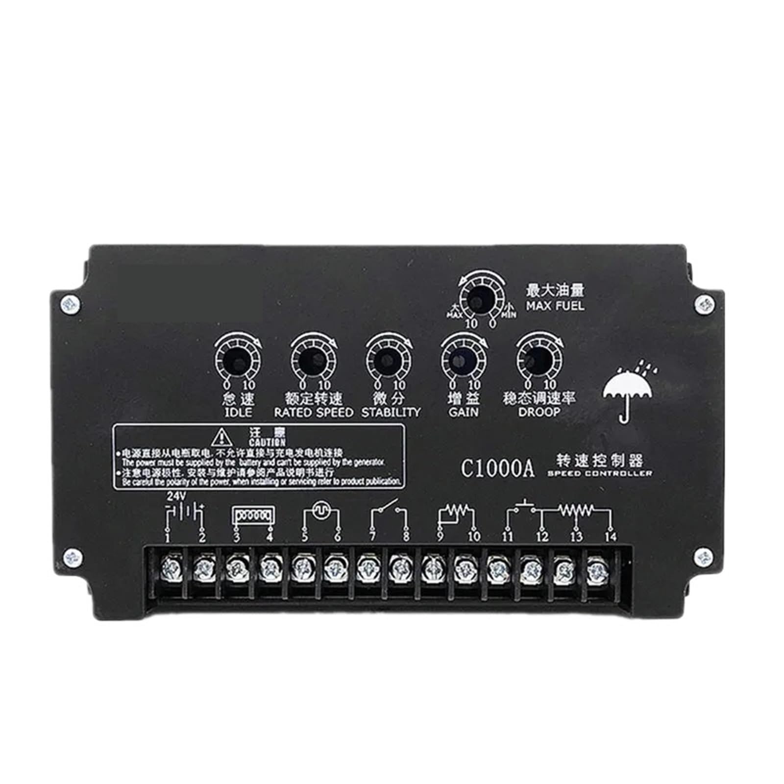 Jdilfunu C1000b C1000a Speed Governor Generator Control Unit Spare Parts Controller Panel 1Pcs(C1000b)