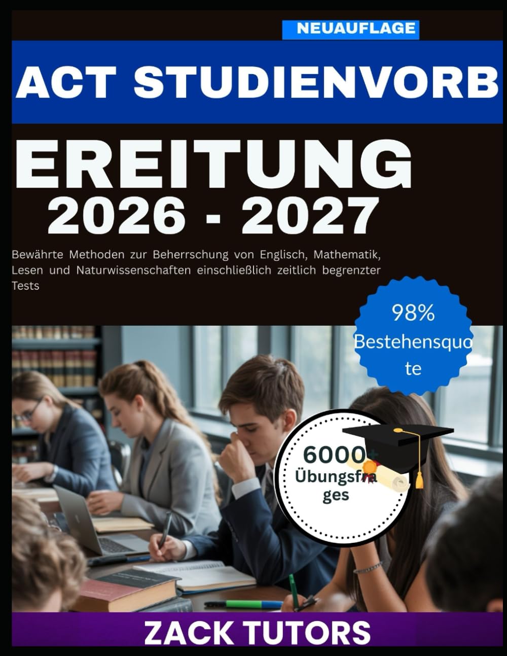 ACT STUDIENVORBEREITUNG 2026-2027: Bewährte Methoden zur Beherrschung von Englisch, Mathematik, Lesen und Naturwissenschaften einschließlich zeitlich begrenzter Tests