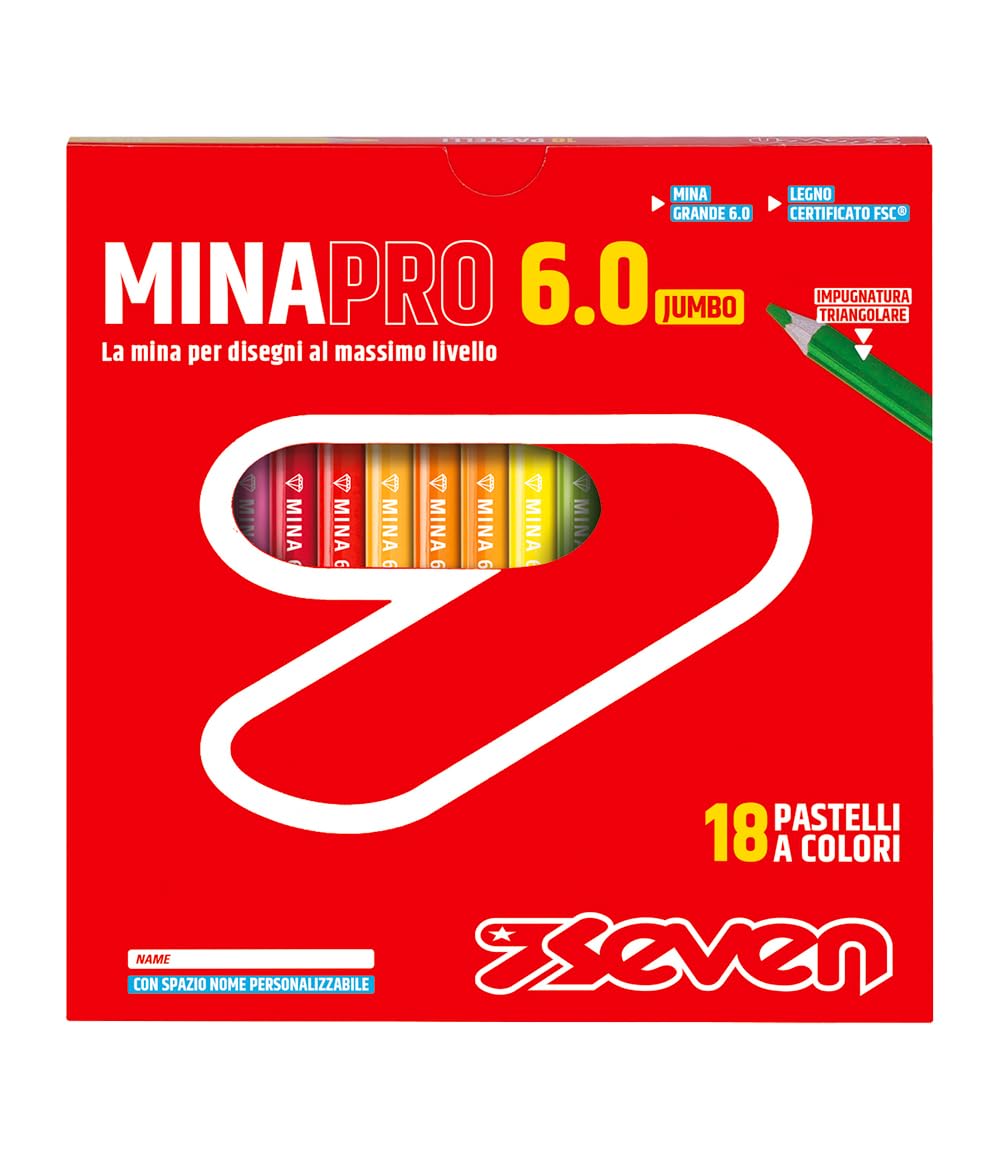 Pastelli Minapro 6.0 # - Scatola 18 Pz Seven Pastelli