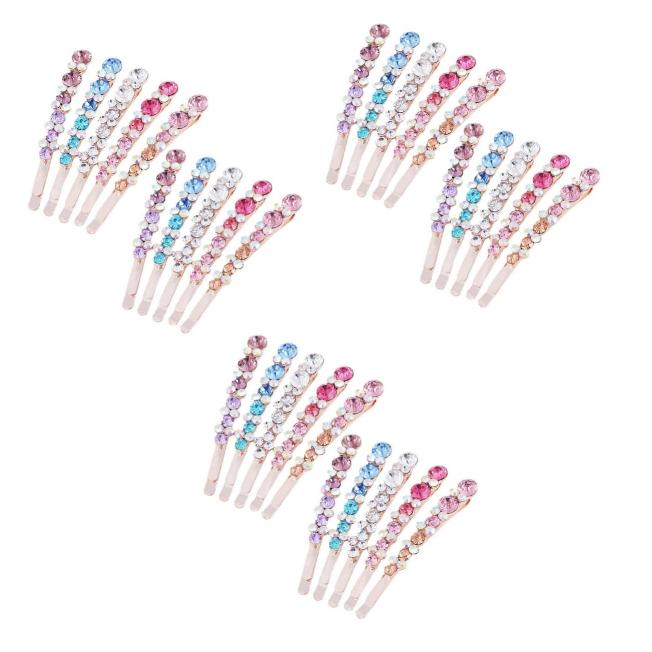 MAGICLULU 3er-set Mit Strasssteinen Haarnadel-set Für Damen Modische Haarnadel Starker Halt Für Hochzeit Party Dating 10 Stück X 3