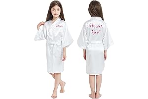 Adorable Personalized Satin Robes for Girls: The Epitome of Elegance and Comfort