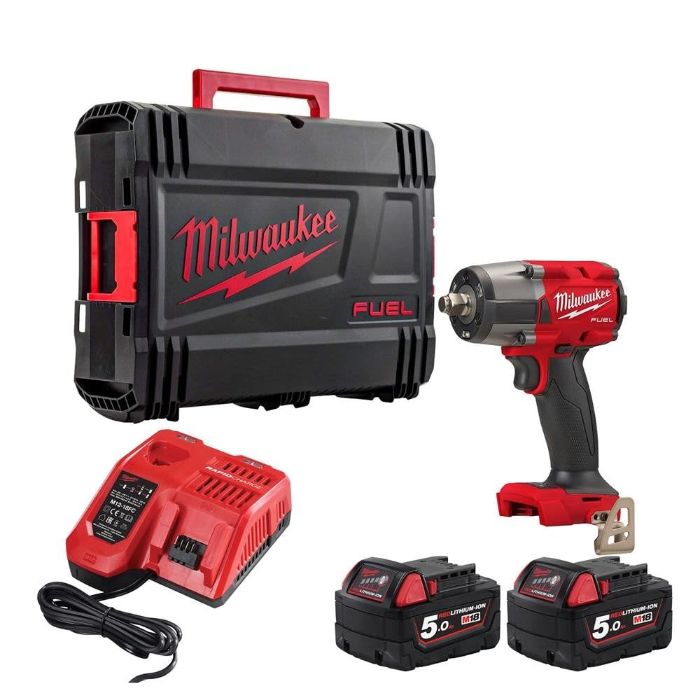 M18 FMTIW2F12-502X Fuel™ 1/2in Mid-Torque Impact Wrench 18V 2 x 3.0Ah Li-ion