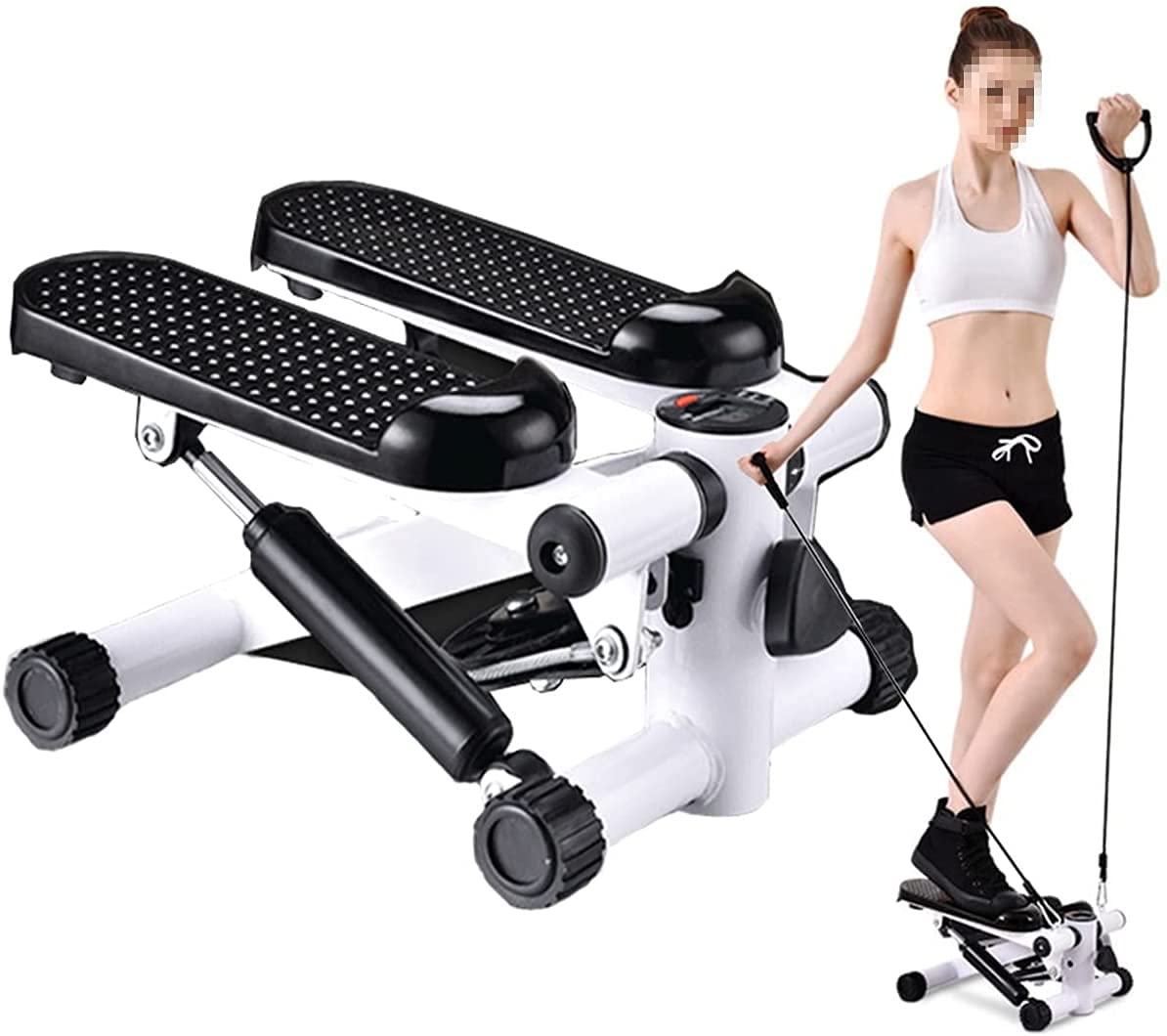 Kixre Fitness Exercise Machine Mini Stepper Stepping Legs with Resistance Bands, Legs Arm Thigh Exerciser Fitness Full Body Workout (B0983T445Y) Amazon Price History, Amazon Price Tracker