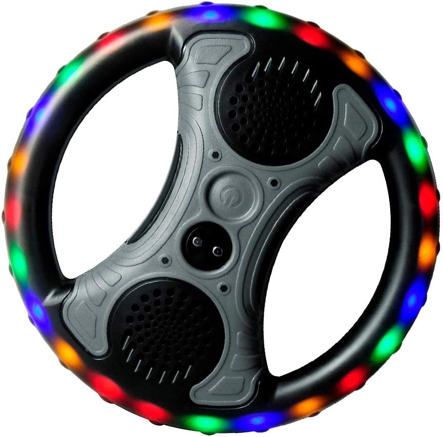 Water Shower Speaker,Waterproof Floating Wireless Bluetooth Speaker with Neon Fun Light Floating LED Backlight Speakers,Handheld for Comping Swimming Party Outdoor Sports
