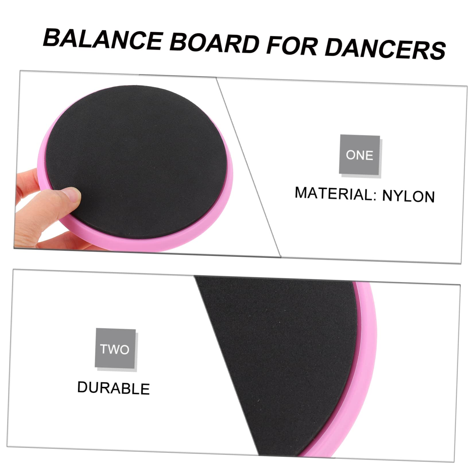 Toyvian Ballett Drehboard für Pirouetten Tragbares Turnbrett für Eiskunstlauf und Tanztraining rutschfest für Balanceübungen und Balletttänzer