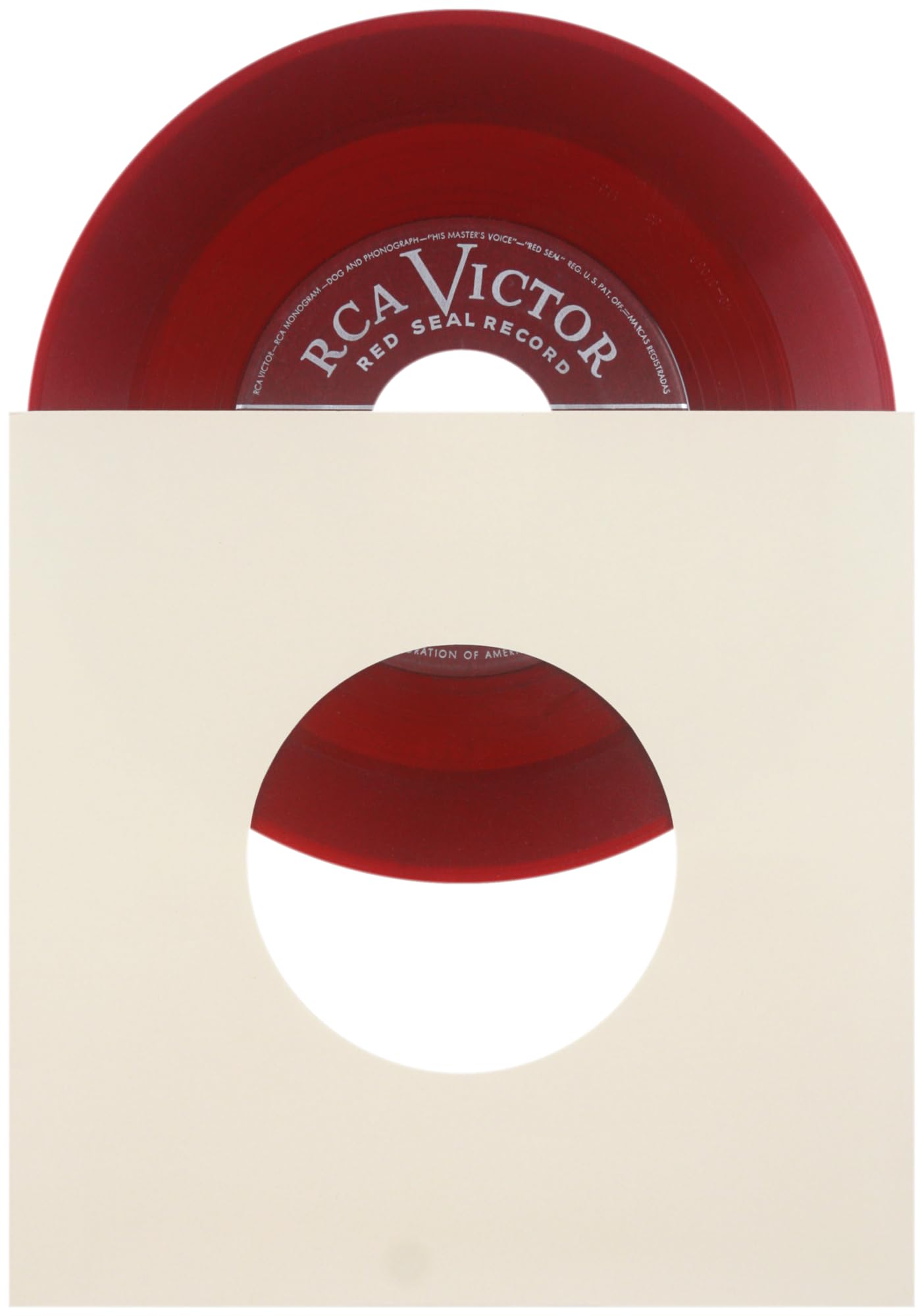 07IWIV - 100 custodie interne in vinile avorio da 17,8 cm a 45 giri/min, qualità per archiviazione, carta super pesante 29 # con foro
