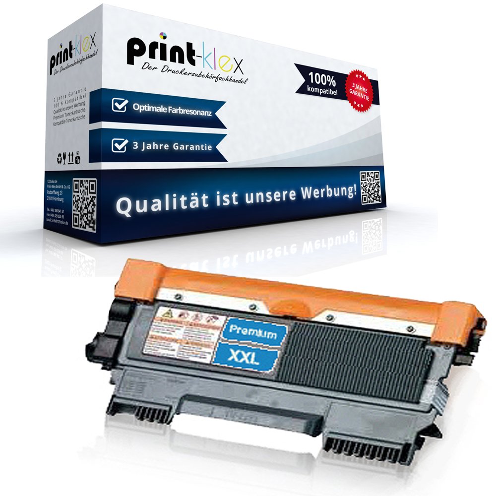 Print-Klex Tonerkartusche kompatibel für Brother DCP-7055 DCP-7055W DCP-7057 HL-2130 R HL-2130R HL-2132 R HL-2132R HL-2135 W HL-2140 R, 4.000 Seiten TN2010 TN 2010 TN-2010