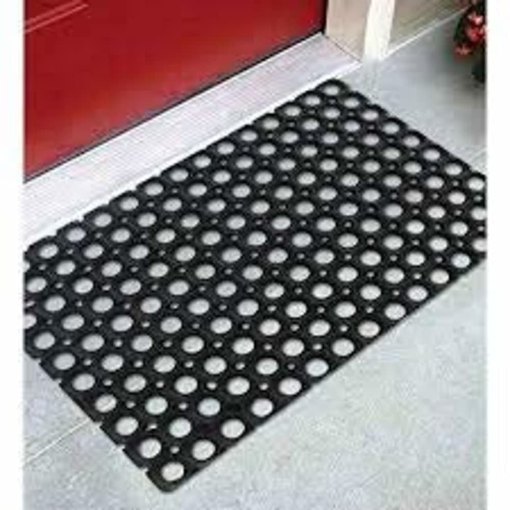 AMRO Beautility Needs- 22mm Thickness Antislip Rubber Entrance Mat (Hollow Mat) Traps MUD, Dirt & DUST for Home, Office, School, Shops, Hotels, Restaurants..- Size(16X24 in) (41X61cm)-image-5