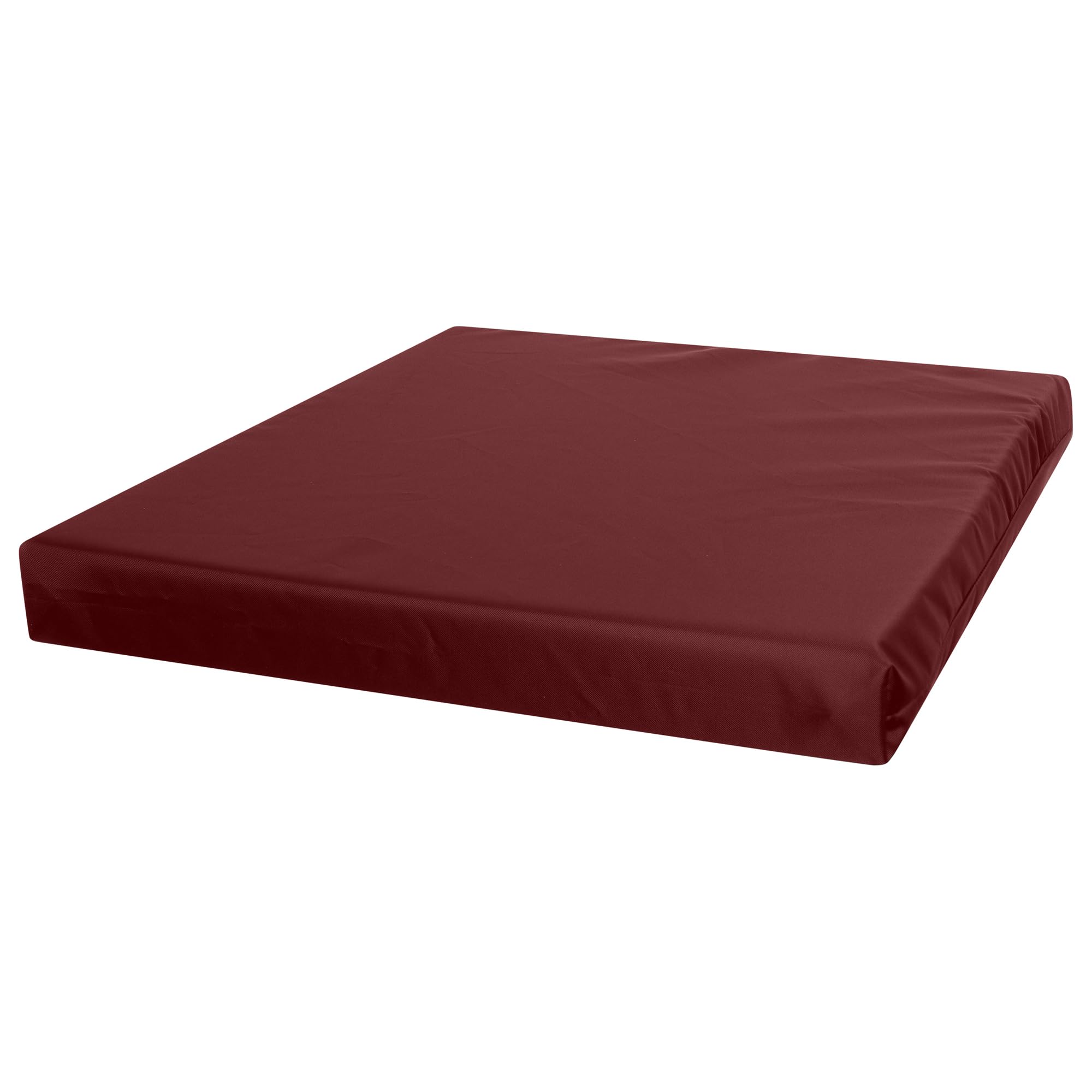 Ergonomic Memory Foam Seat Cushion for Office Chair & Car 4cm Thick Waterproof Seat Pads Zipper Cover Easy-Clean, Durable Comfort Pads for Indoor/Outdoor Use (Burgundy, 51 x 51 cm / 20" x 20") — image 1