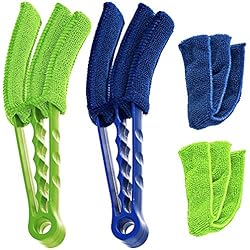 Cepillo Para Persianas SENHAI Microfiber Blind Duster, Juego de 2 cepillos limpiadores para persianas de Ventana Aire Acondicionado de ventilación, Colector de Polvo Herramienta para Trapos de Limpieza