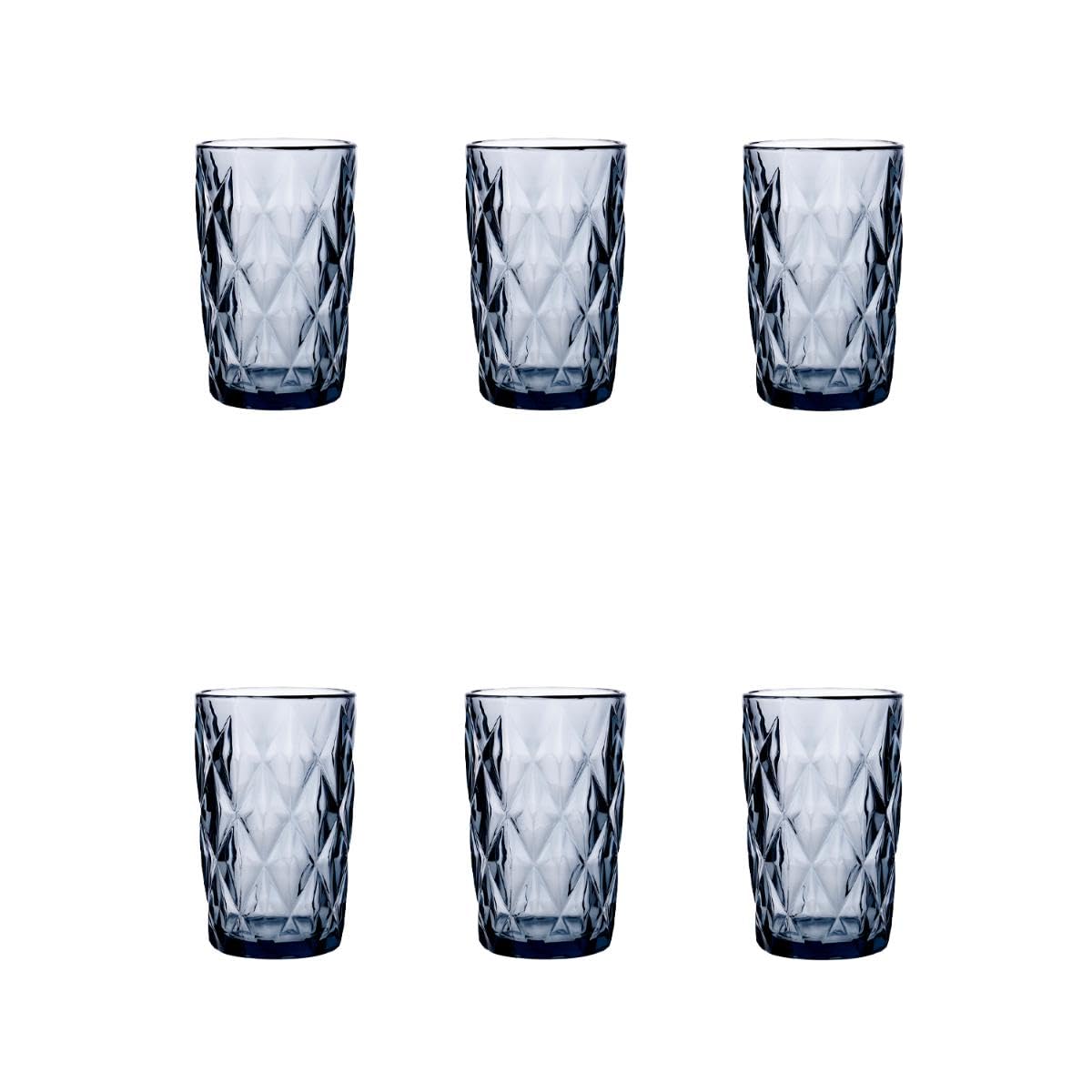 Quid Maia Set of 6 High Glass Glasses 40cl Other Refrigerator Safe 100% Hygienic
