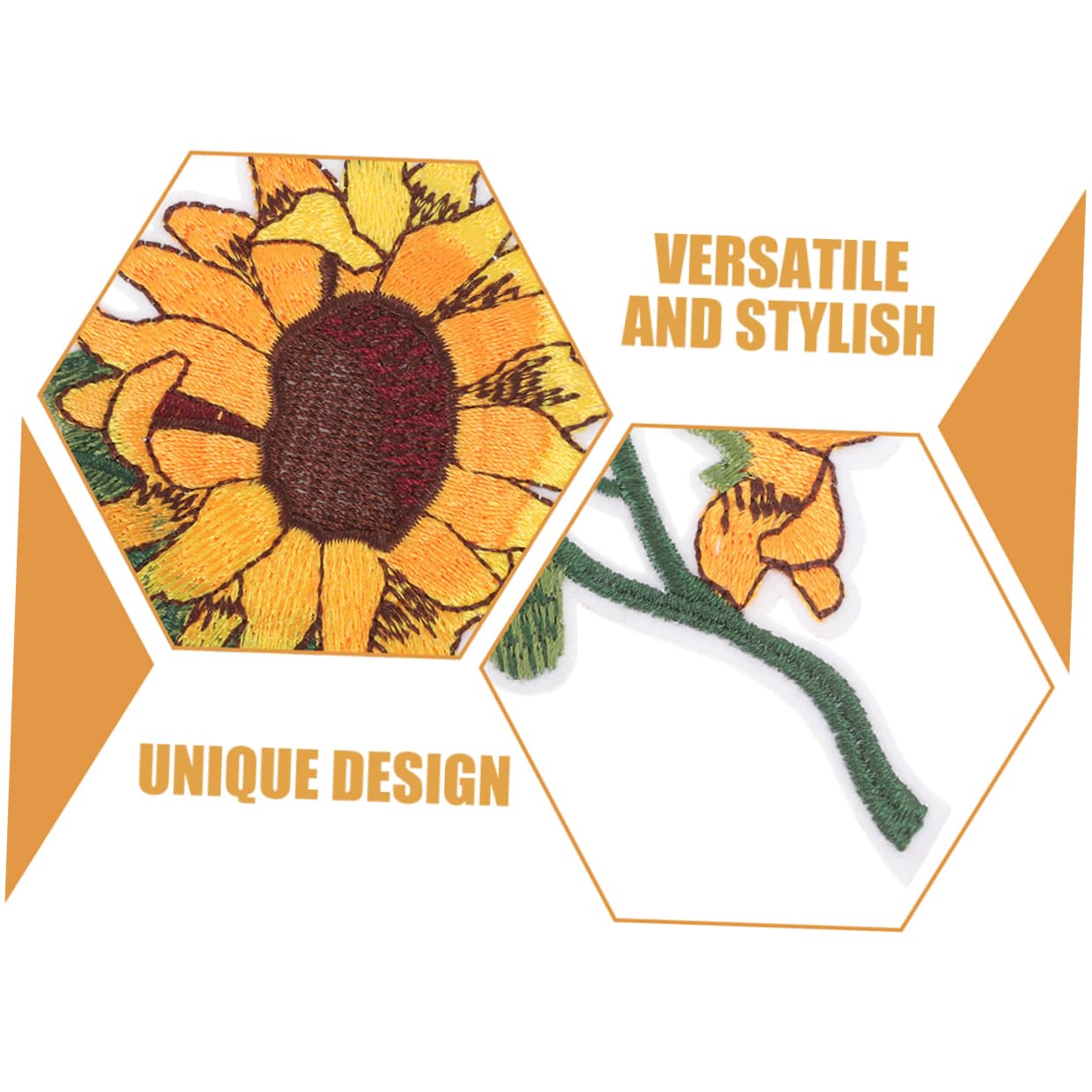 NUOBESTY 24stücke Sonnenblumen Bügelflicken Lustige Stickerei Patches Zum Aufbügeln Für Kleidung Taschen Shirts Und Mehr Hochwertige Applikationen Für Kreative Diy-projekte