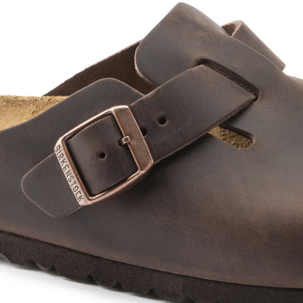 Birkenstock 860133 Boston Habana, Oiled Leather Zoccoli Uomo, Habana EU 41