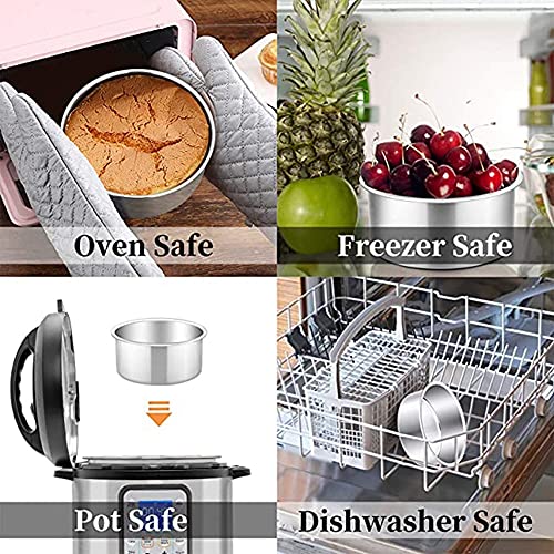 Xigui 4 Inch Mini Cake Pan Set, 4 Pcs Round Cake Pans Round Baking, Healthy & Sturdy, Easy Clean & Dishwasher Safe For Home Party Baking Supplies #TOP5