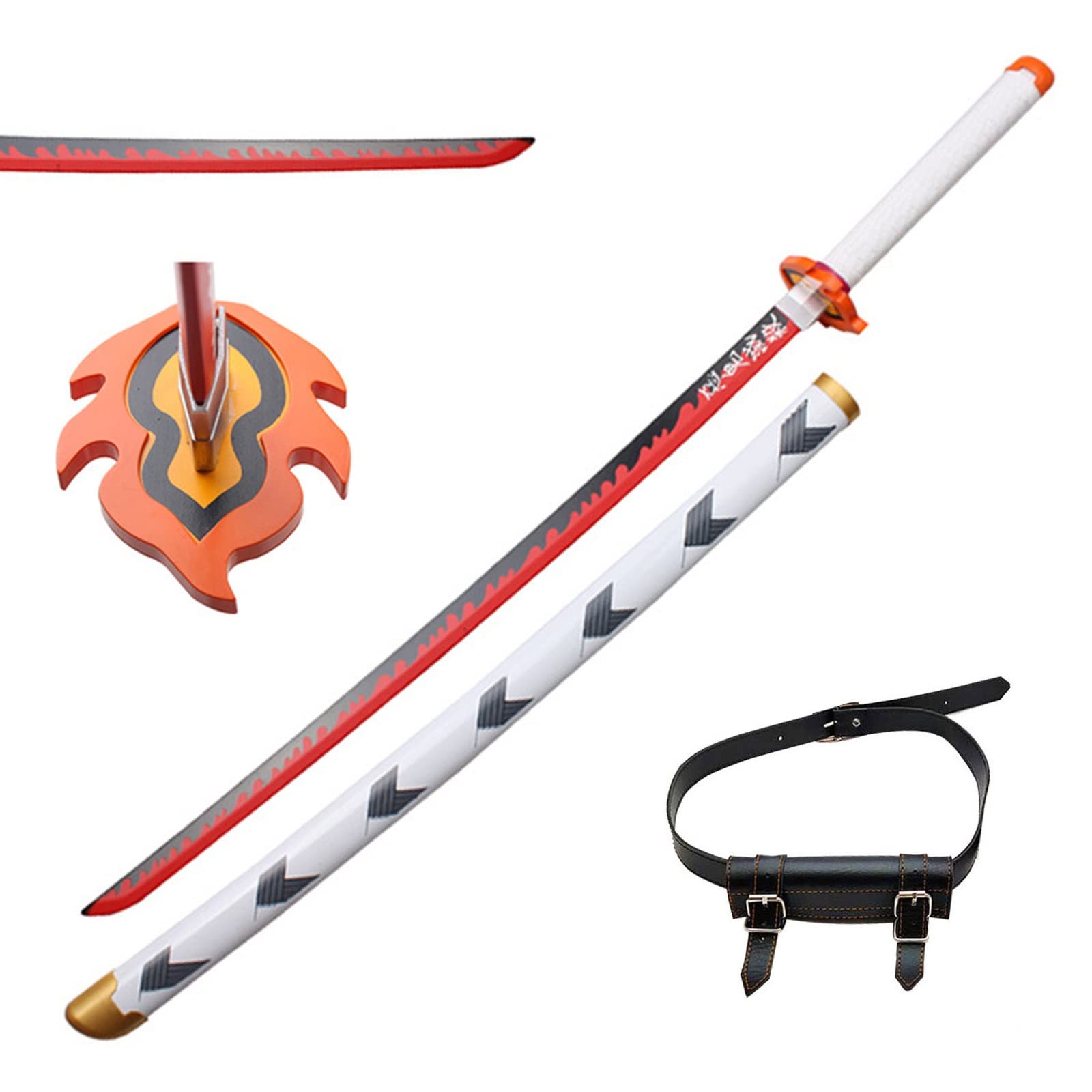Buy LIDD 104cm Demon Slayer Rengoku Wooden Anime Cosplay Samurai Toy