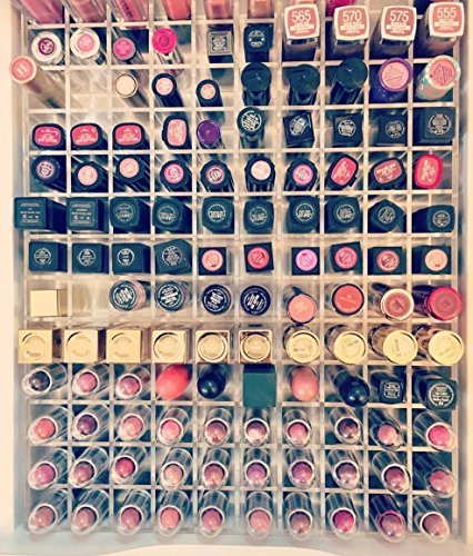 Acrylic Lipstick Drawer Organizer for the Ikea Alex Holds 130 lip gloss divider tray by Sonny Cosmetics