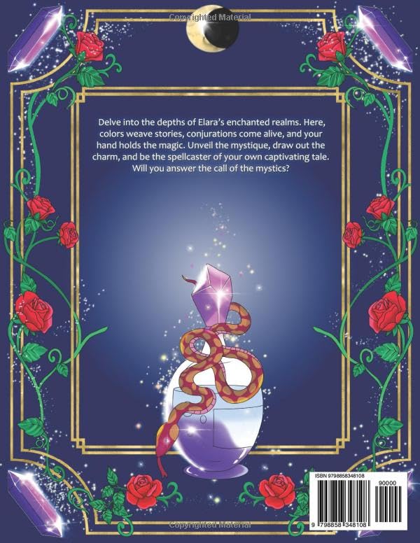 Witchcraft Coloring Book - Secrets of The Coven: Elara Eclipse's Fantasy Coloring Realm - Image 2