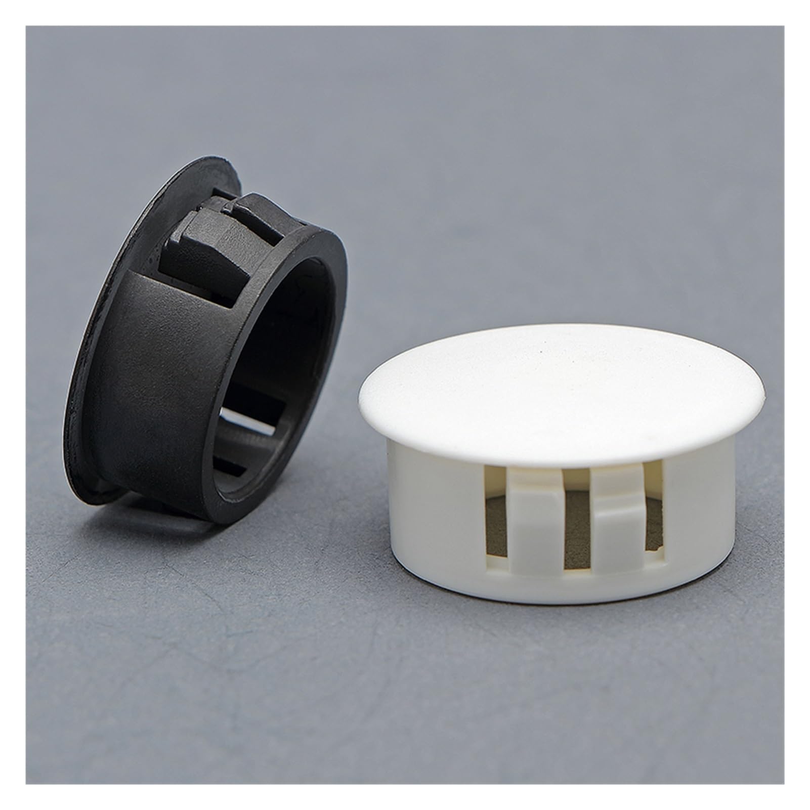Tapones for orificios de plástico a presión, cubiertas de escritorio/mesa de nailon de 8-75 mm(Black,HP-75_10 PCS)