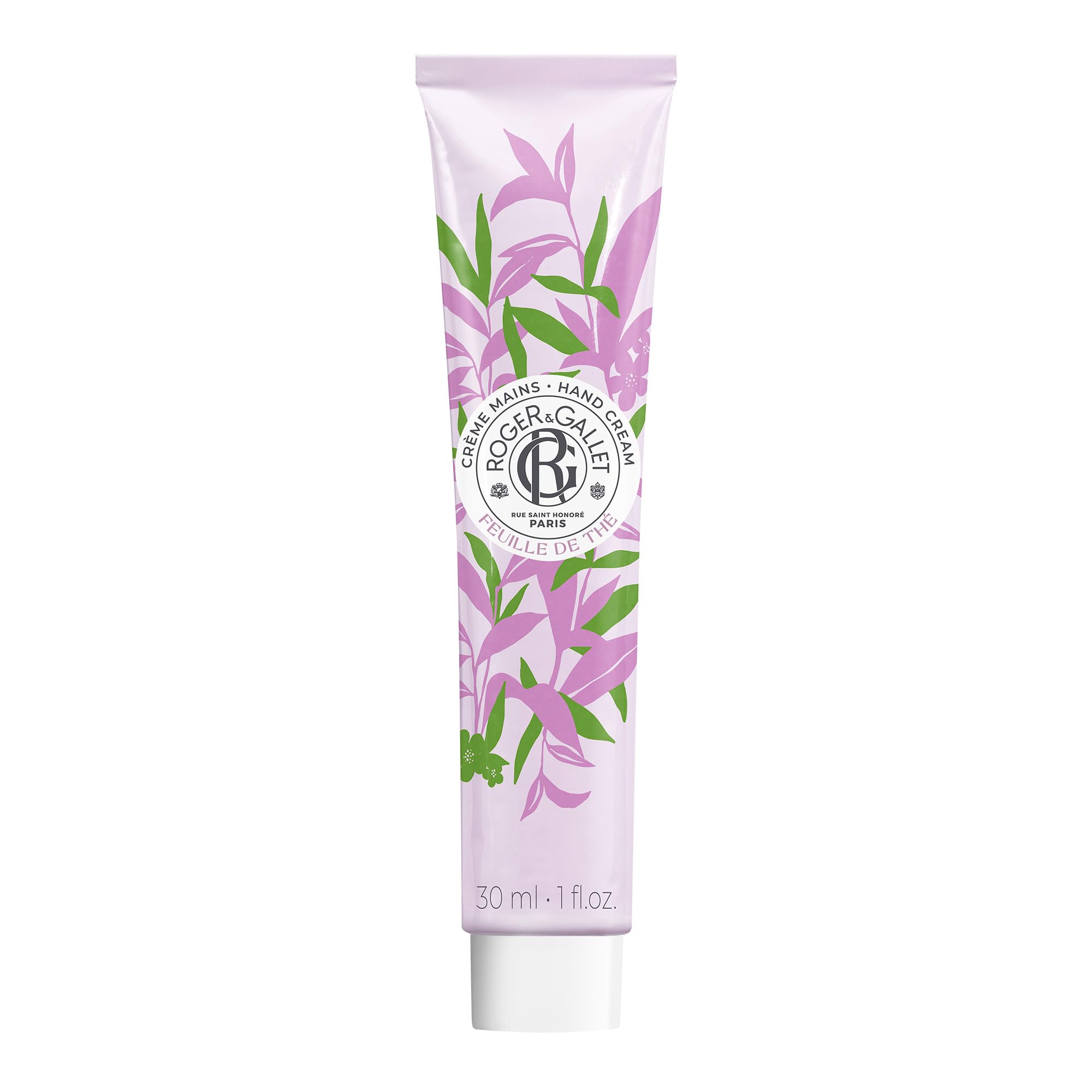 ROGER & GALLET | Hand and Nail Cream | Nourishing Hand Cream & Hand Moisturizer | Hand Lotion Hand Care (Tea Leaf | 1 oz)