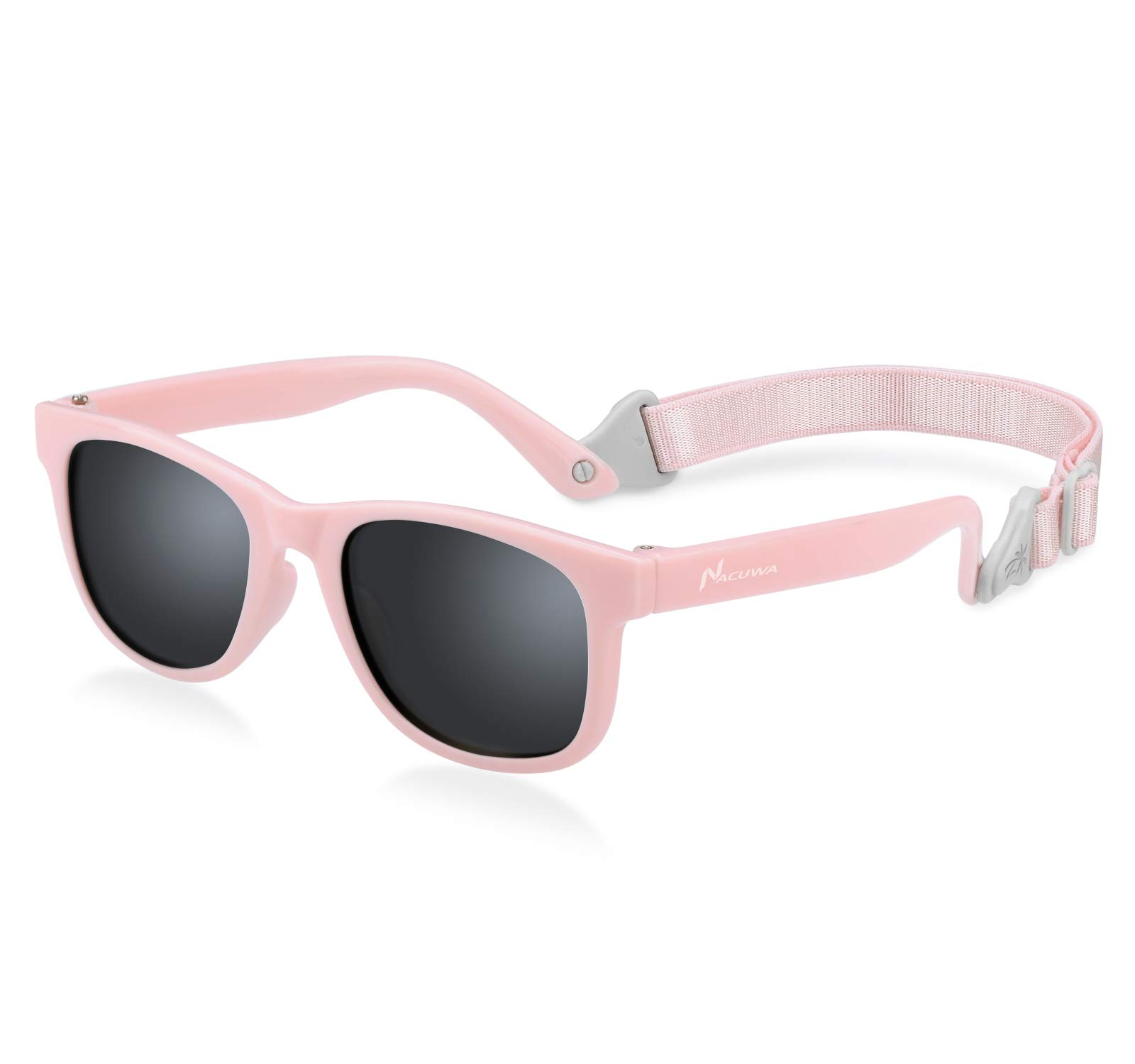 Baby Sunglasses - 100% UV Proof Sunglasses for Baby, Toddler, Kids - Ages 0-2 Years - Case and Pouch included